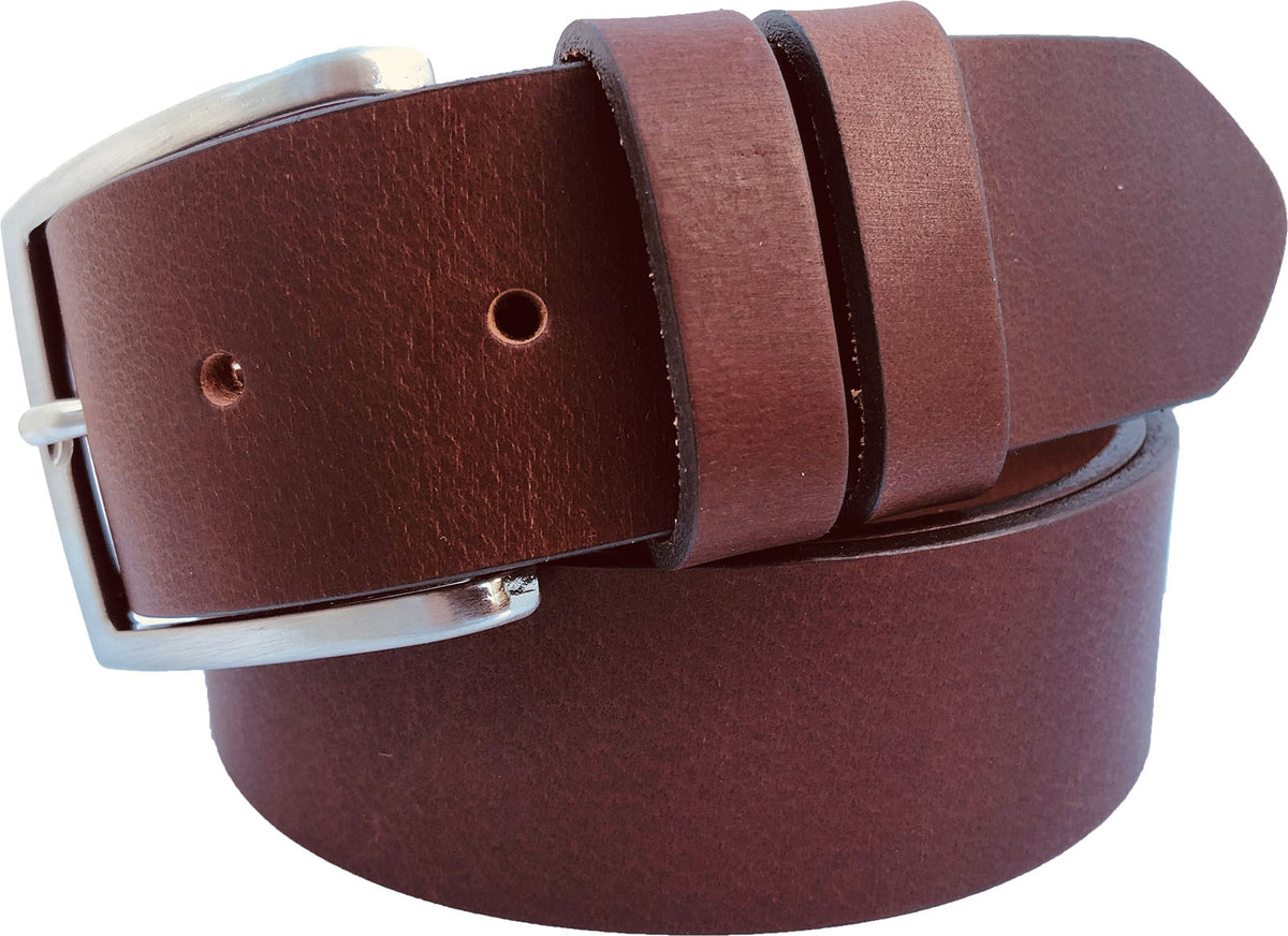 Chocolate Brown 40mm Italian Leather Belt