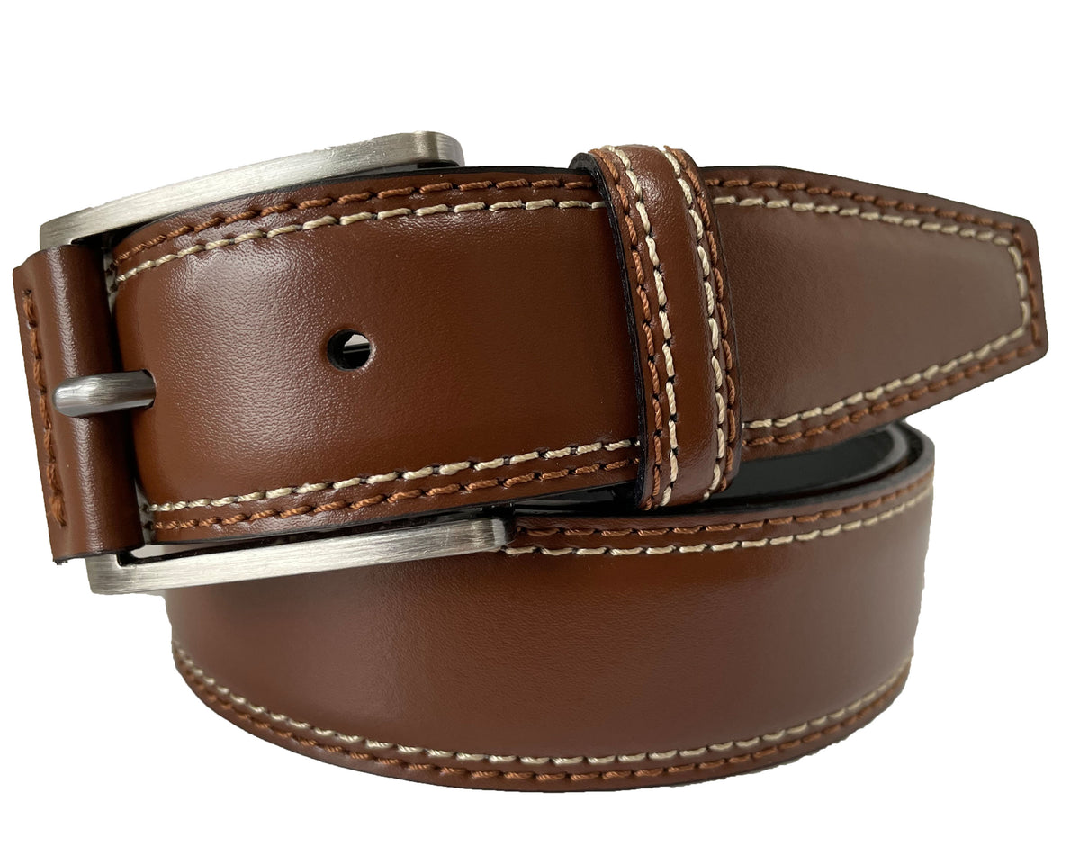 Cognac Tan 35mm Italian Leather Belt
