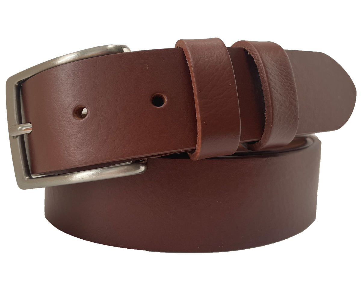 Cognac Tan 35mm Italian Leather Belt
