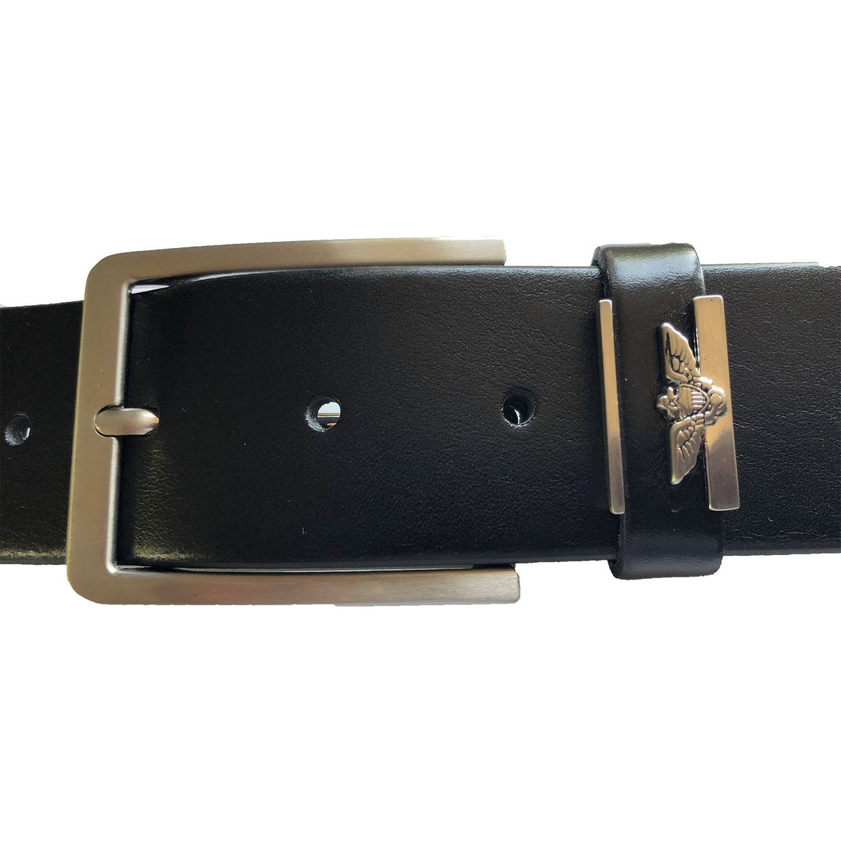 Black 40mm Italian Leather Belt product image
