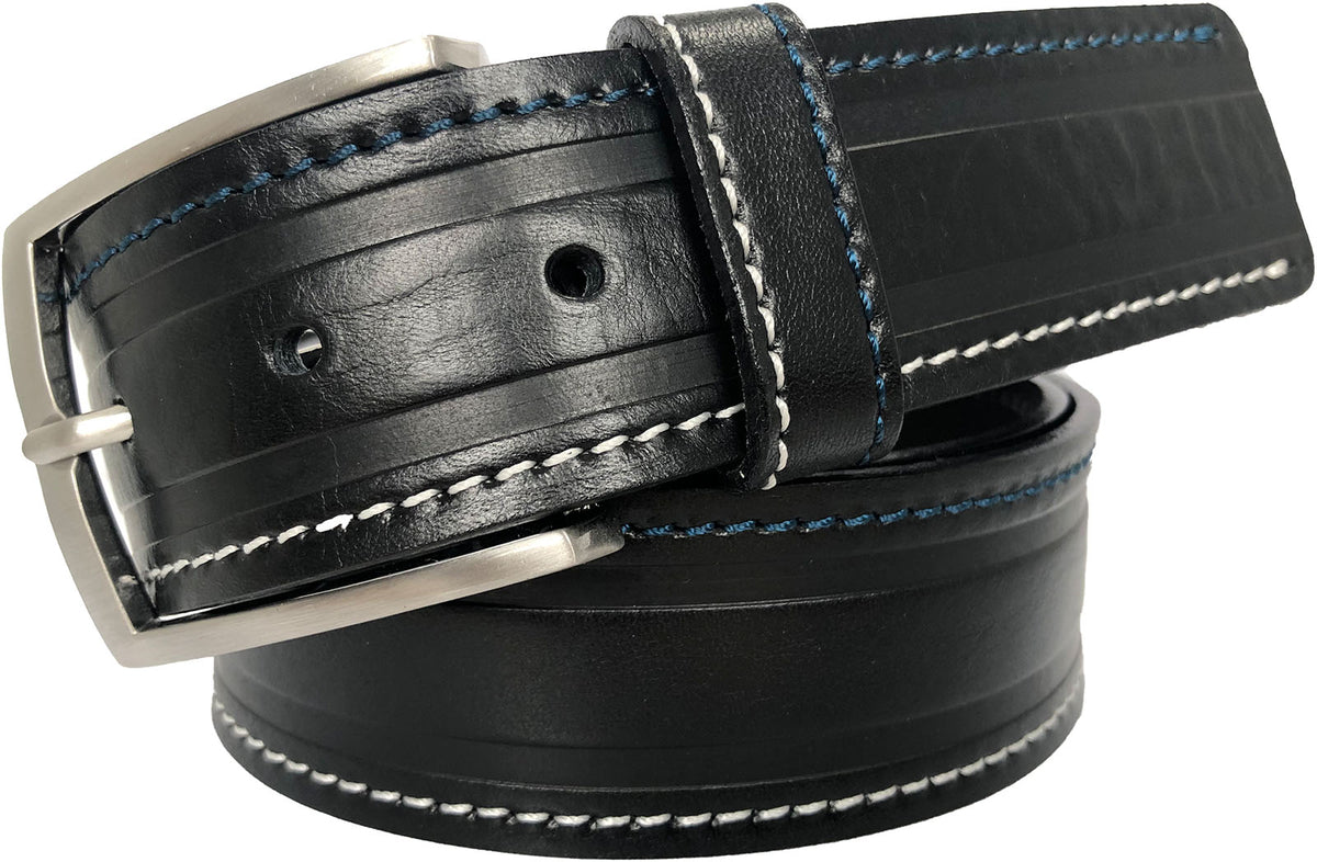 White 40mm Italian Leather Belt