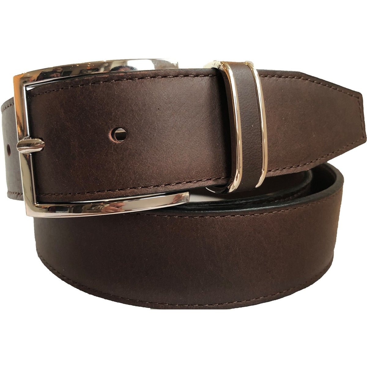 Brown 35mm Italian Calf Leather Belt