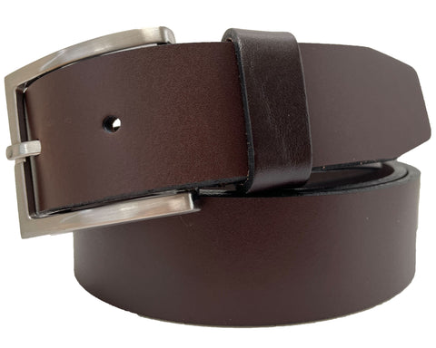 ESSENTIAL BROWN 35MM CLASSIC LEATHER BELT