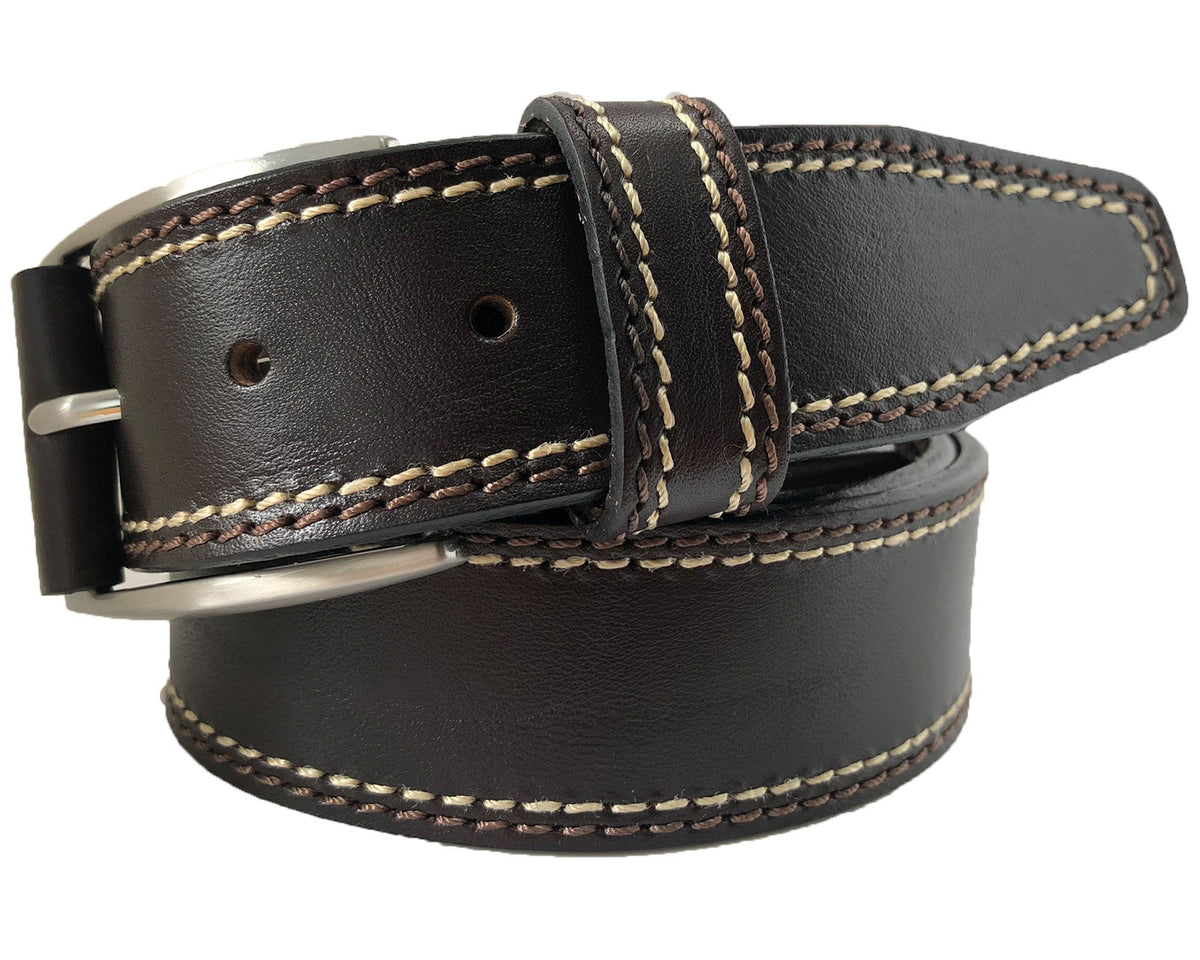 Brown 40mm Italian Leather Belt