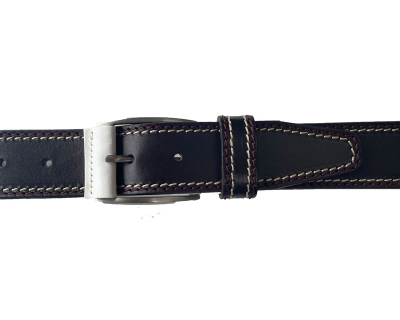 Purple Aubergine 40mm Italian Leather Belt product image