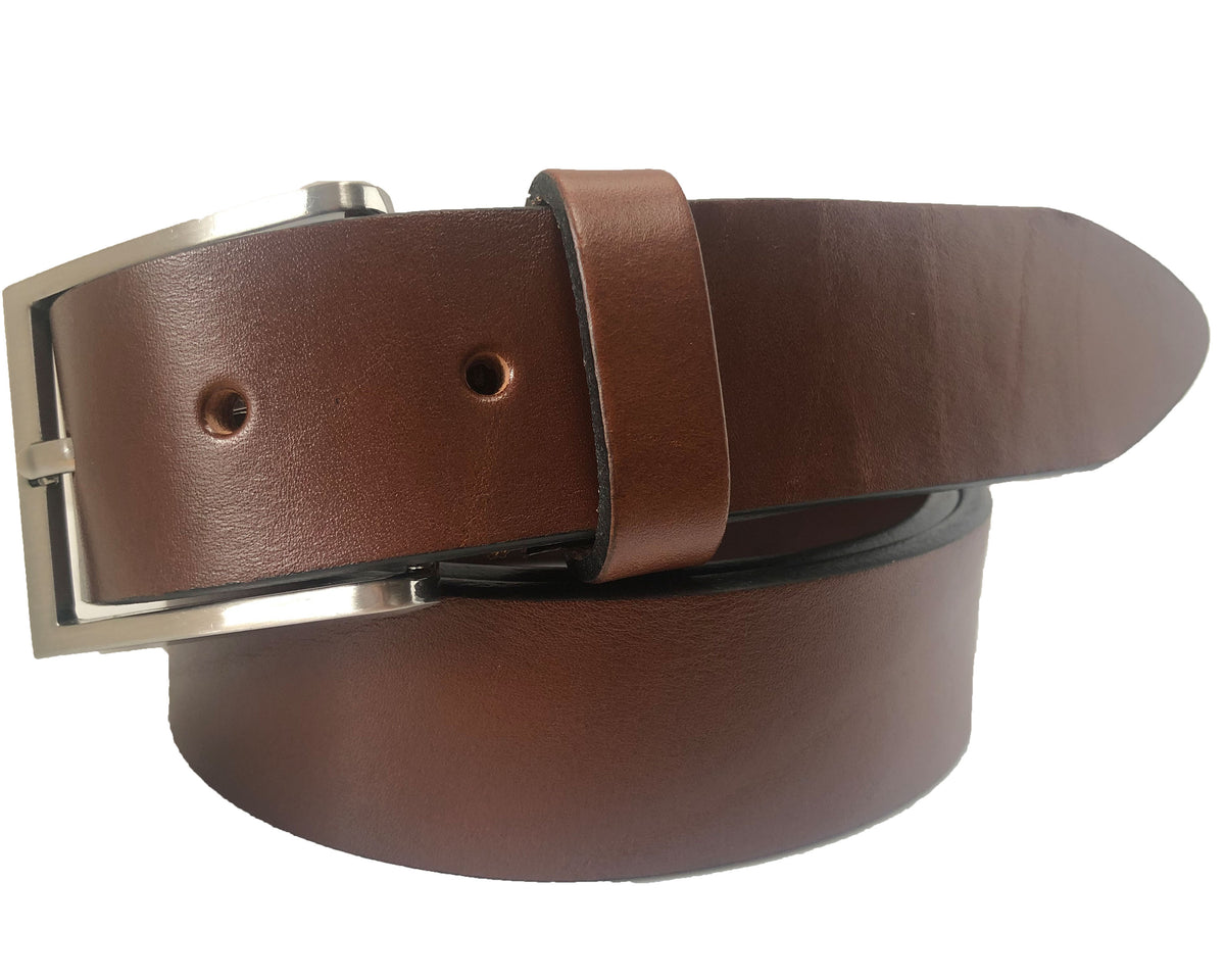 Cognac Brown 35mm Italian Leather Belt