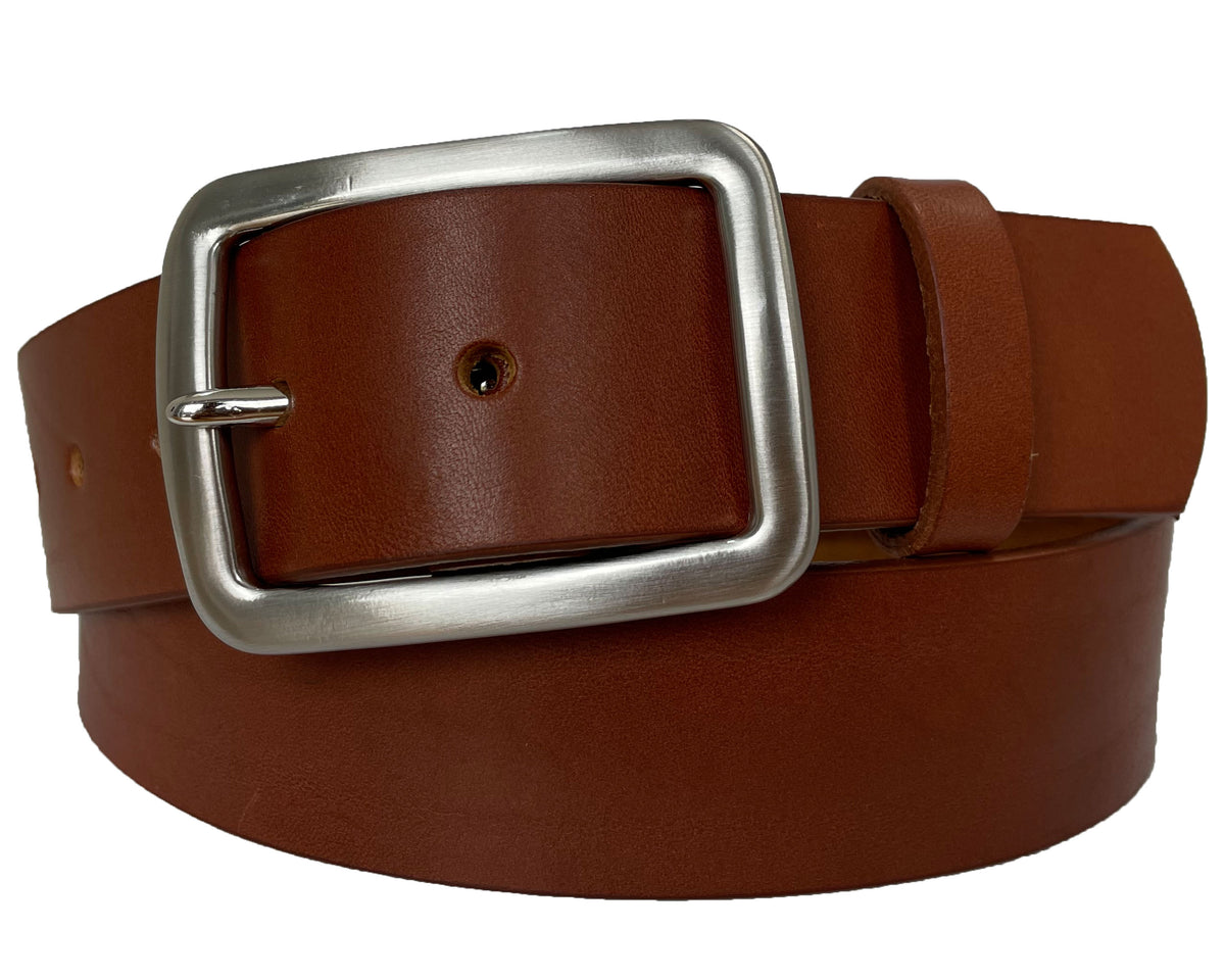 Cognac Tan 40mm Italian Leather Belt