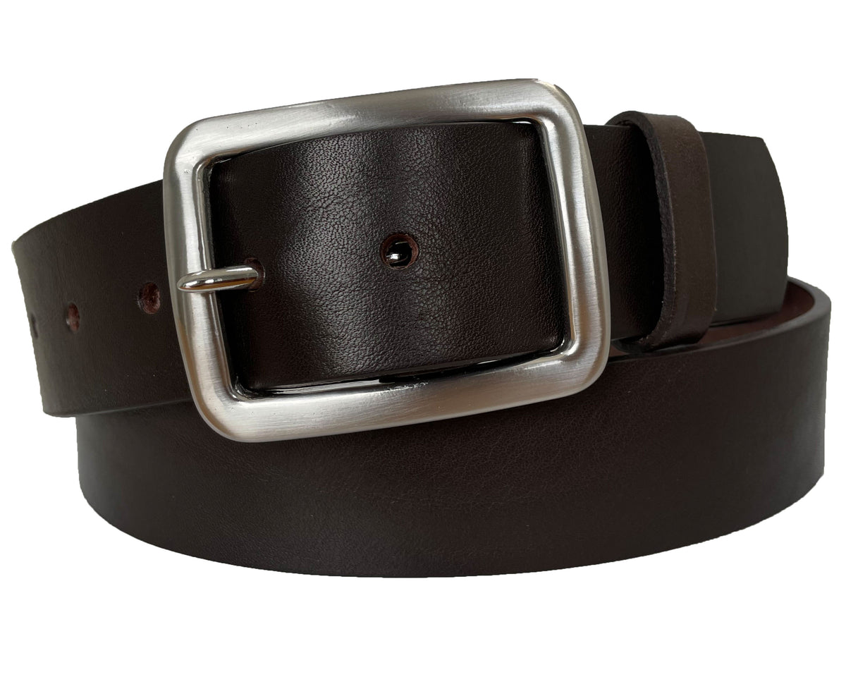 Dark Brown 40mm Italian Leather Belt
