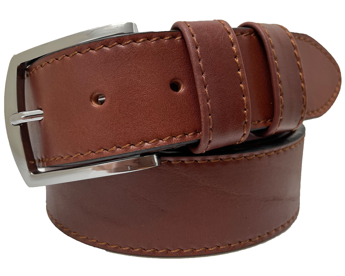 Cognac Tan 40mm Italian Leather Belt