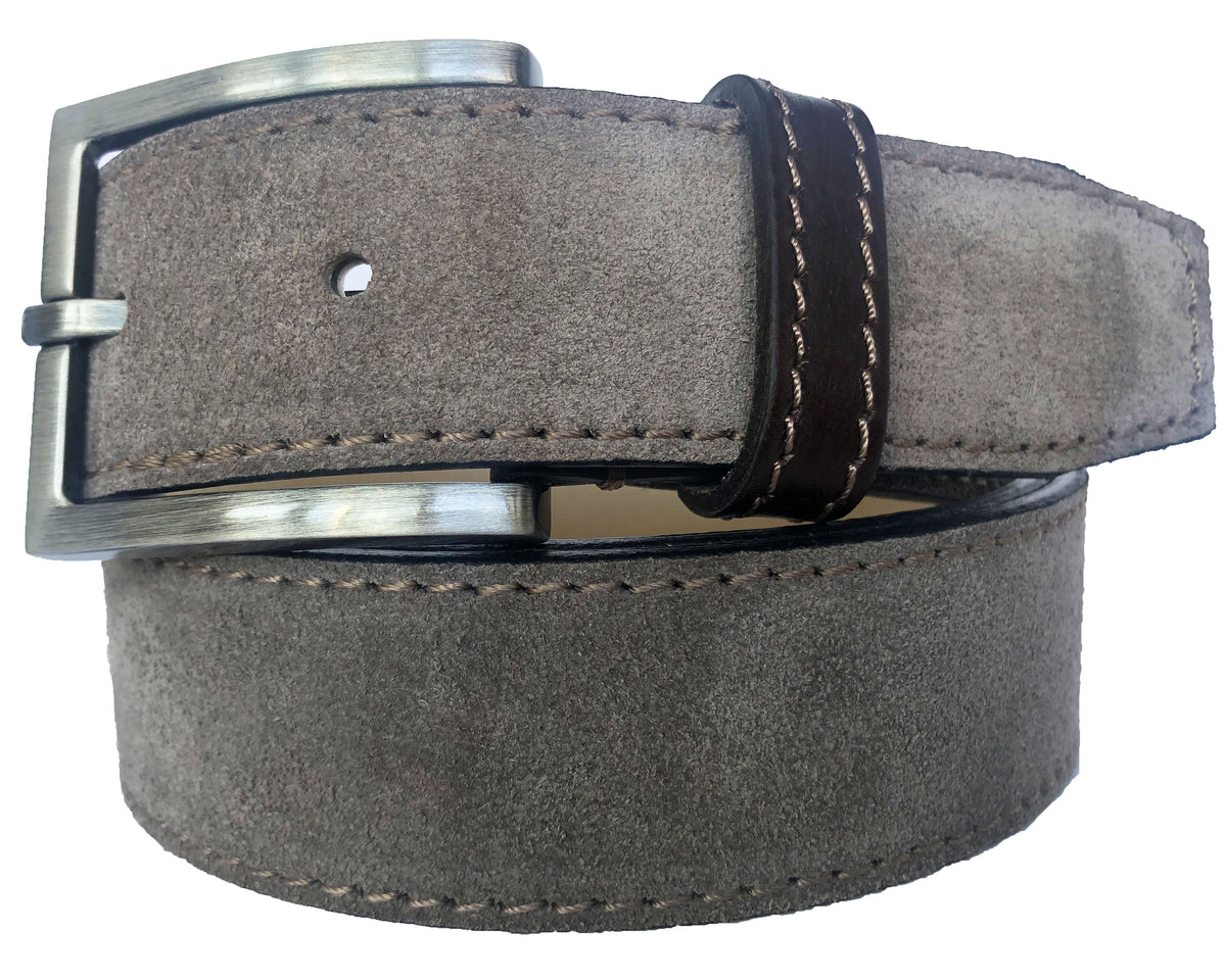 Stone Beige 35mm Italian Suede Belt