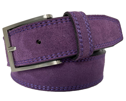 PURPLE SUEDE BELT 35MM