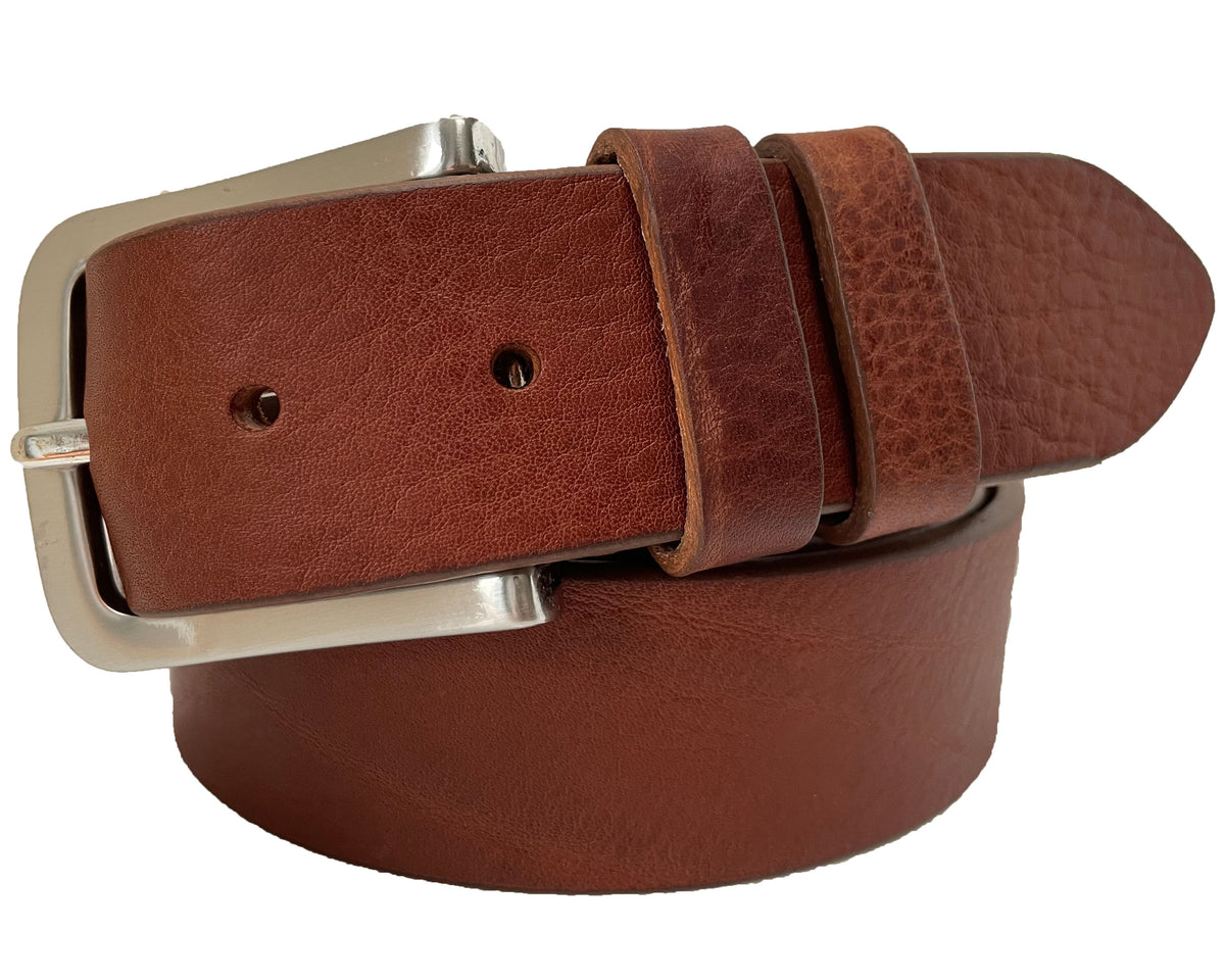 Tan 40mm Italian Leather Belt