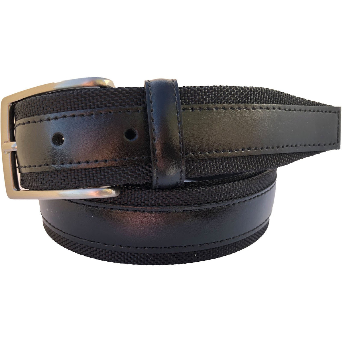 Black 35mm Italian Leather Belt