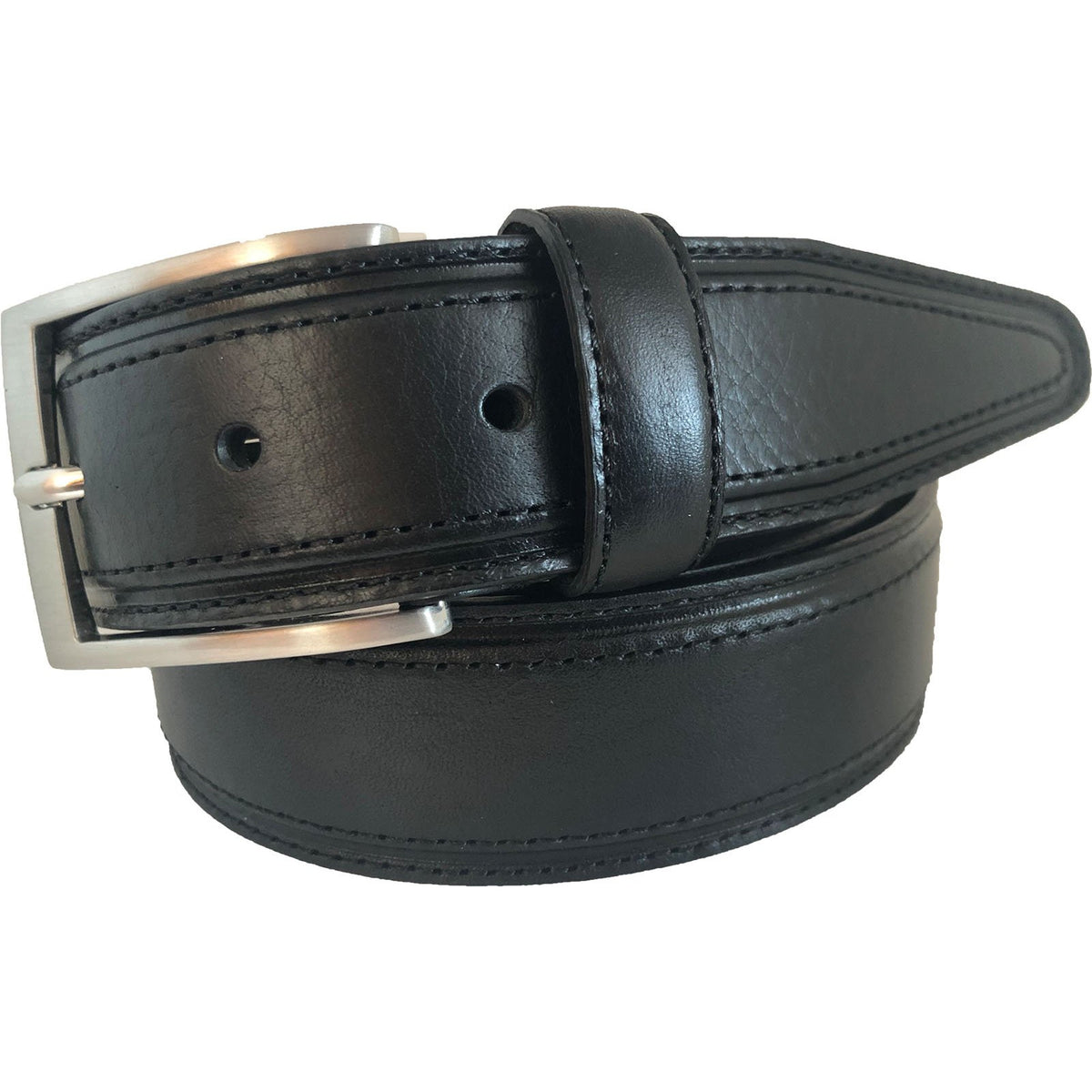 Black 35mm Italian Leather Belt