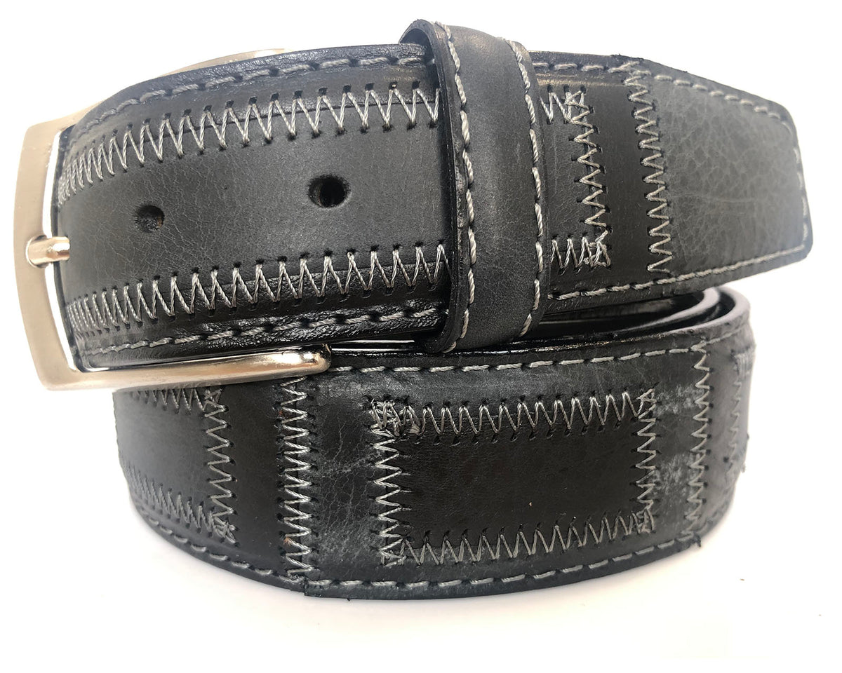 Black 40mm Italian Calf Leather Belt