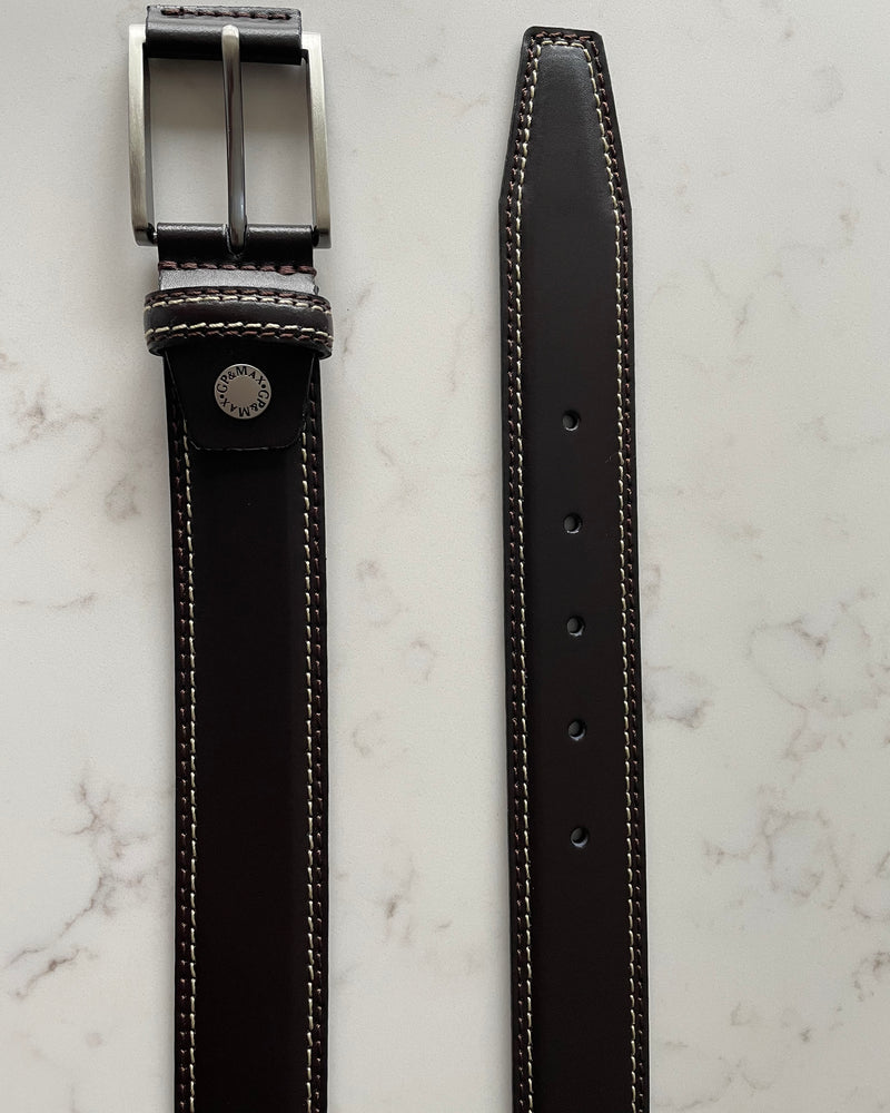 Brown 35mm Italian Leather Belt product image