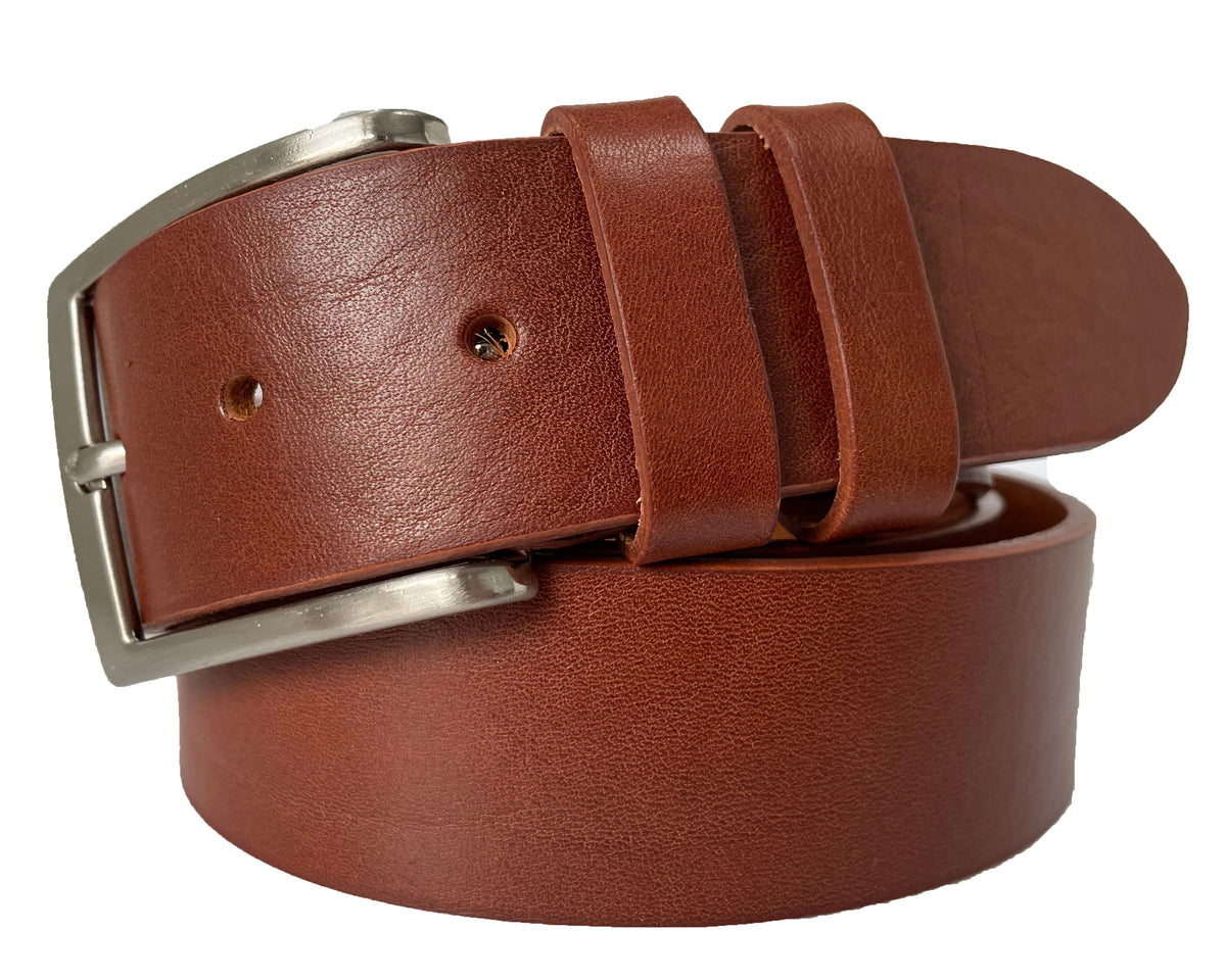 Cognac Tan 40mm Italian Leather Belt