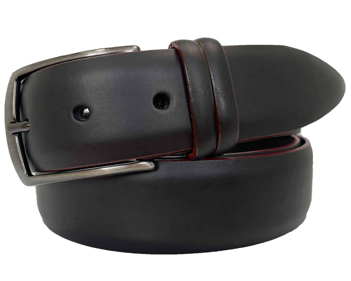 Black 35mm Italian Leather Belt